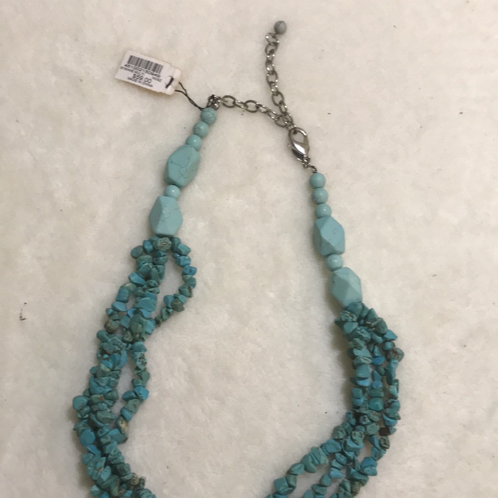 | NWT Chico’s Faux Turquoise Necklace - 22” W/ 4” Extender - Picture 3 of 3